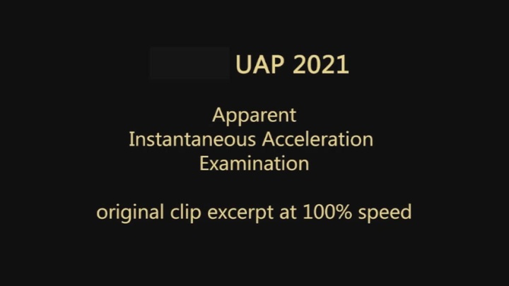 DOW-UAP-PR051, "Syrian UAP instant acceleration"