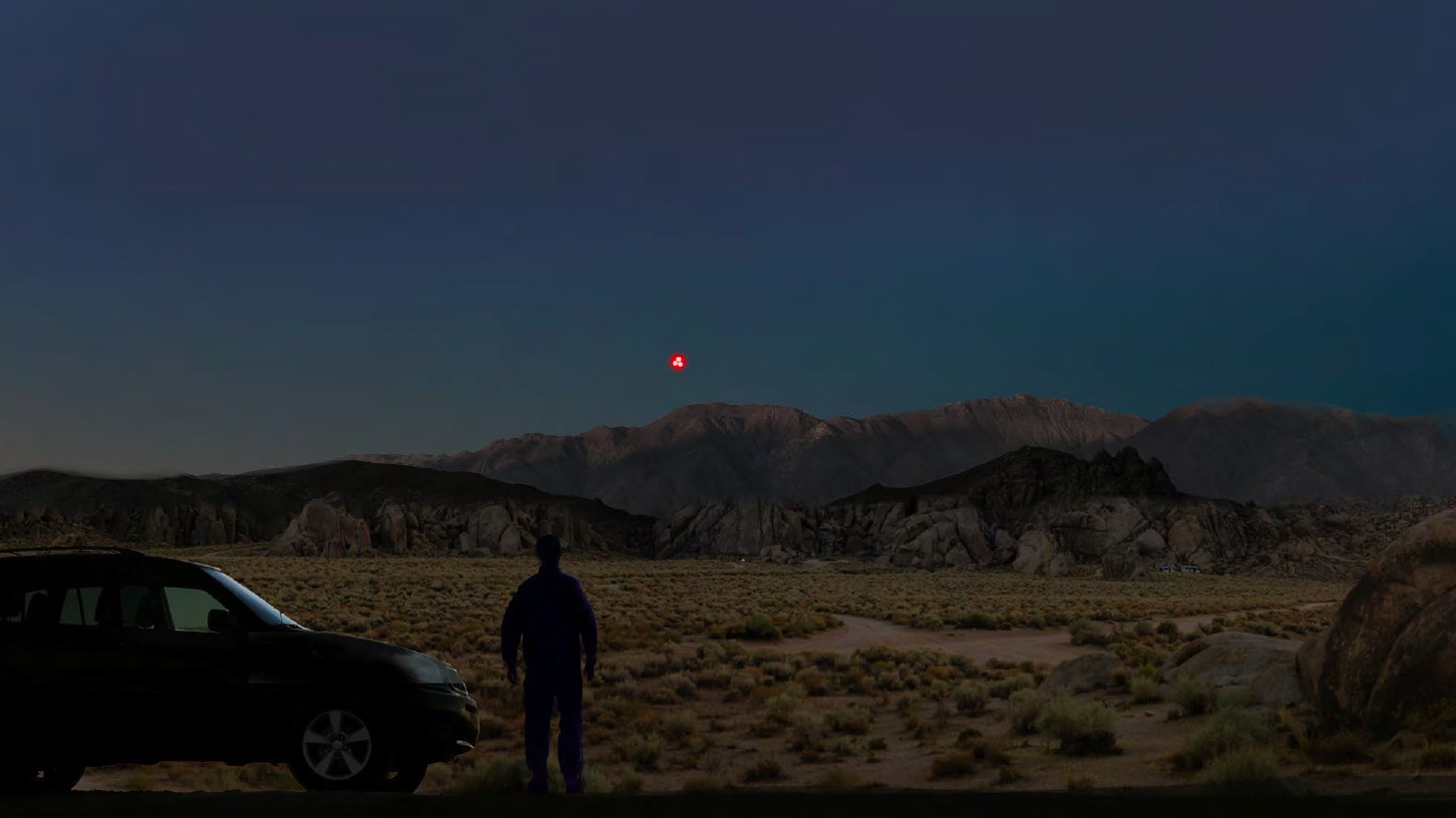 FBI-UAP-D041, Digital Rendering 1, “Multiple Red Lights,” 2026 (Western United States, 2026)